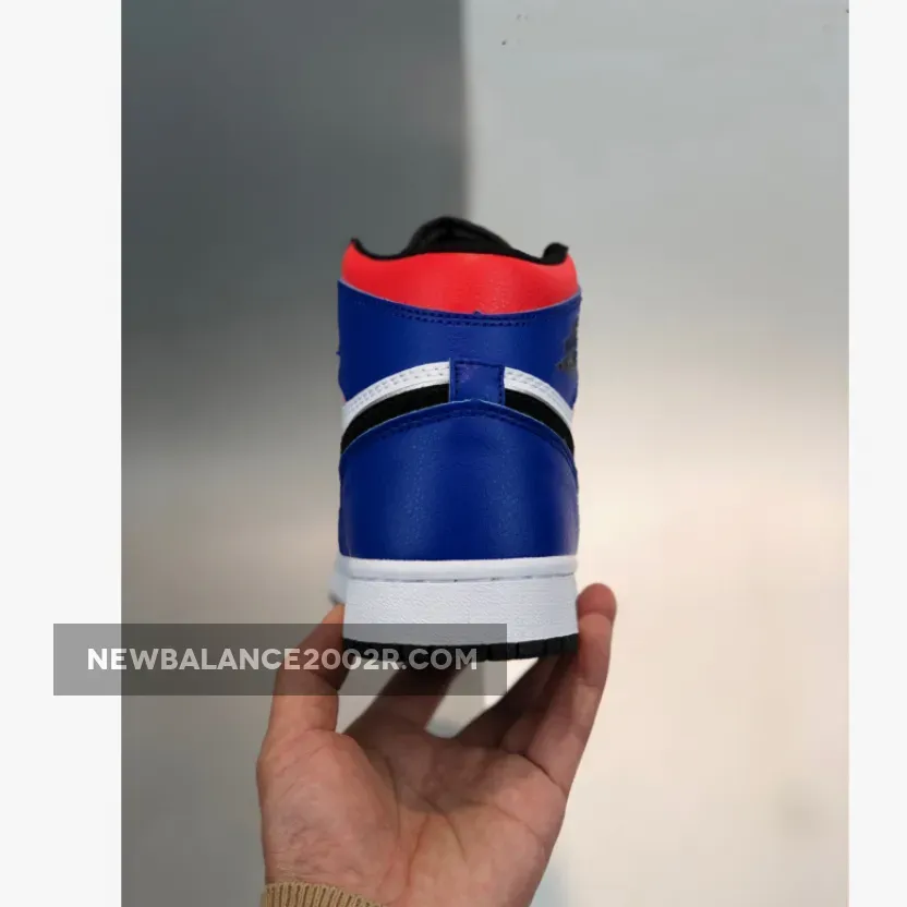 Air Jordan 1 Mid 'Top 3' Blue Red Black White / jordan mid top