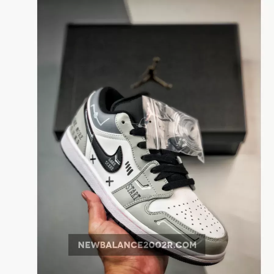 Online Sale Air Jordan 1 Low White Grey Black 1680454048