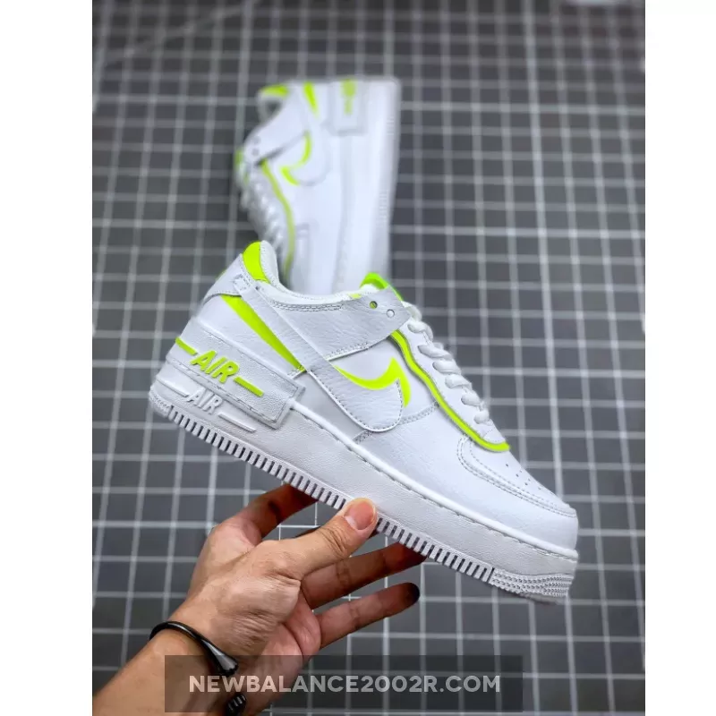 Nike Air Force 1 Shadow White Volt CI0919-104 - venom air force 1