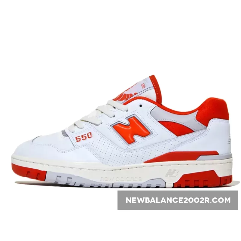 Size? x New Balance 550 College Pack White / orange and white new balance