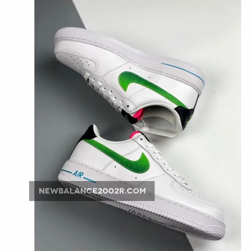 Nike Air Force 1 Low White Green Pink DJ5148-100 / air force pink and greens