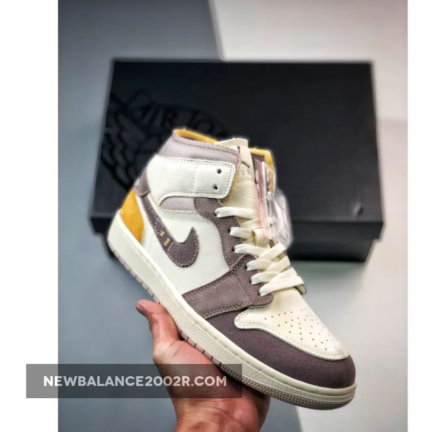 Air Jordan 1 Mid Craft SE Sail/Taupe Haze-Fossil Stone | midcraft