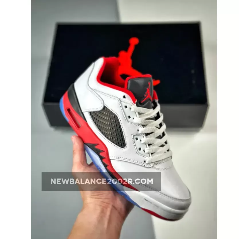 Air Jordan 5 Low 'Fire Red' White Fire Red Black | white retro 5