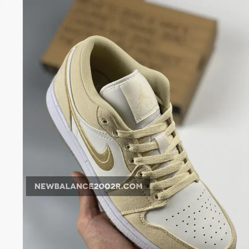 Air Jordan 1 Low SE Canvas White Tan , Air Jordan One FN3722-701