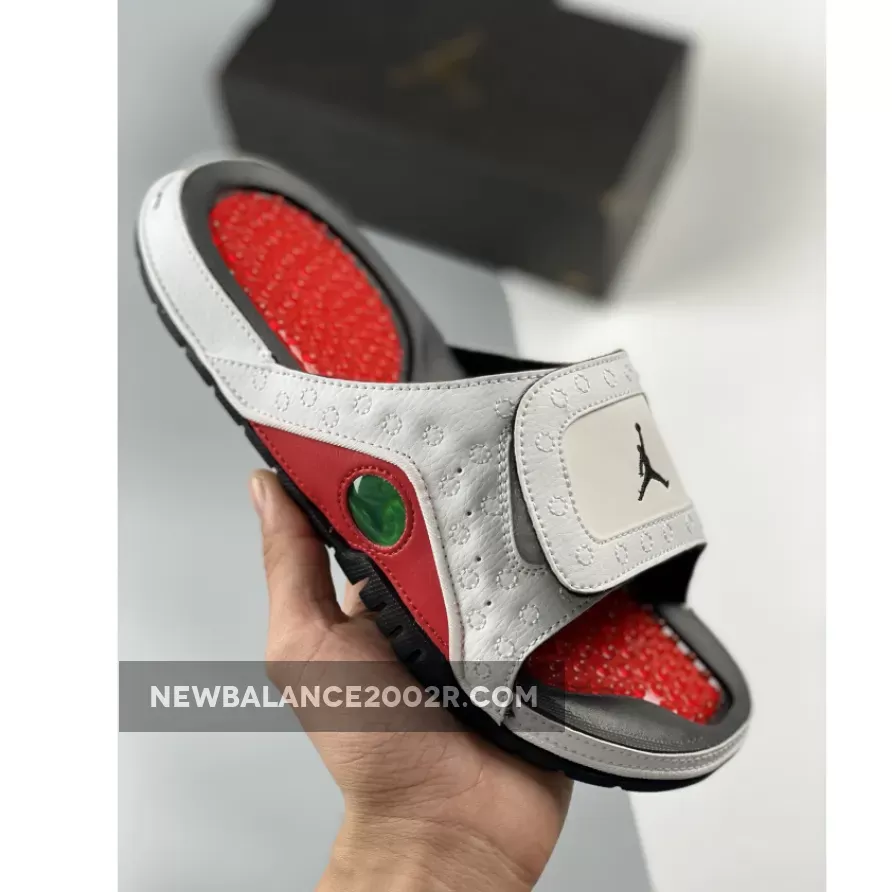 Online Sale Jordan Hydro 13 Slide White/black-gym Red 1681634317