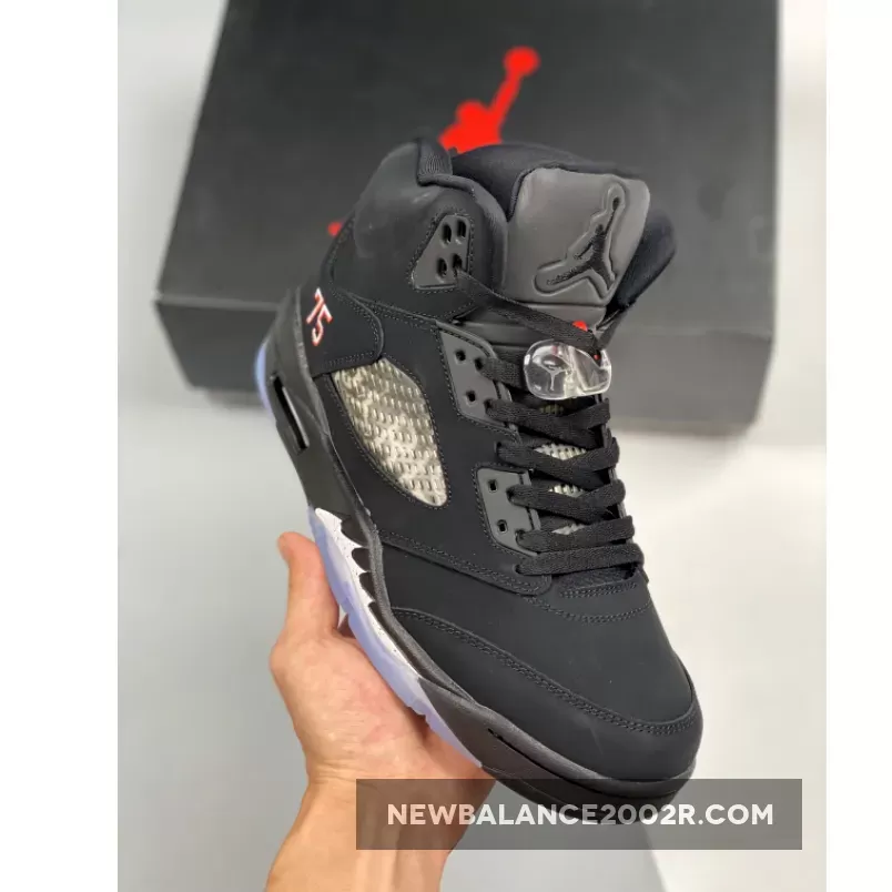 Air Jordan 5 Retro Bcfc 'Paris Saint-germain' AJ5 Black/Black-Red