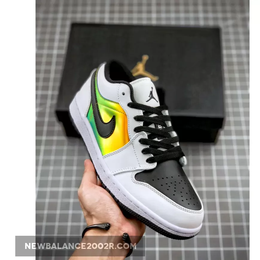 Jordan 1 Low Black Gold - Air Jordan 1 Low White/Black-Metallic Gold CV9844-109