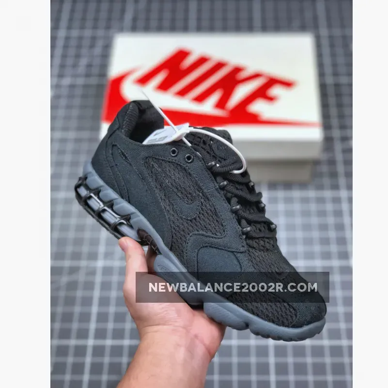 Stussy x Nike Air Zoom Spiridon Caged 2 Black/Cool Grey-White #nike x stussy spiridon cage 2