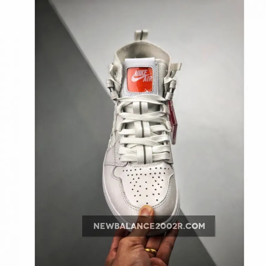 Air Jordan 1 Cargo White/Metallic Silver-Orange Blaze-Black / cargo white jordan 1