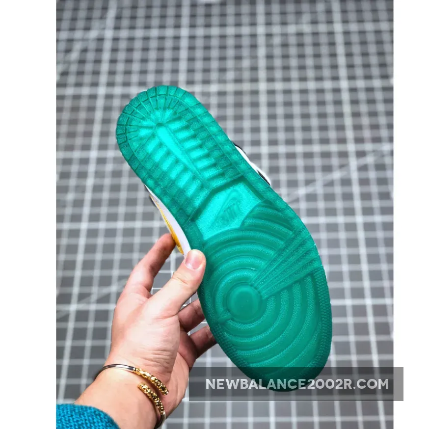 Air Jordan 1 Mid Lucid Green Alternate Swooshes black/university red-white-lucid green