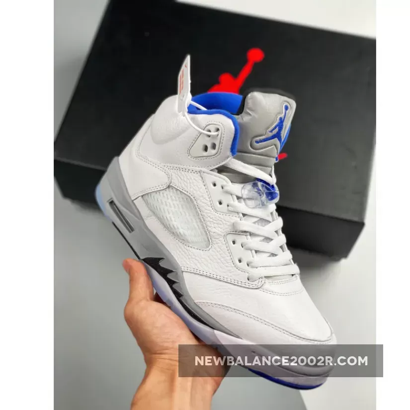 Air Jordan 5 Retro 'Stealth 2.0' AJ5 White/Stealth-Black-Hyper Royal / jordan retro 5 white/hyper royal/stealth black