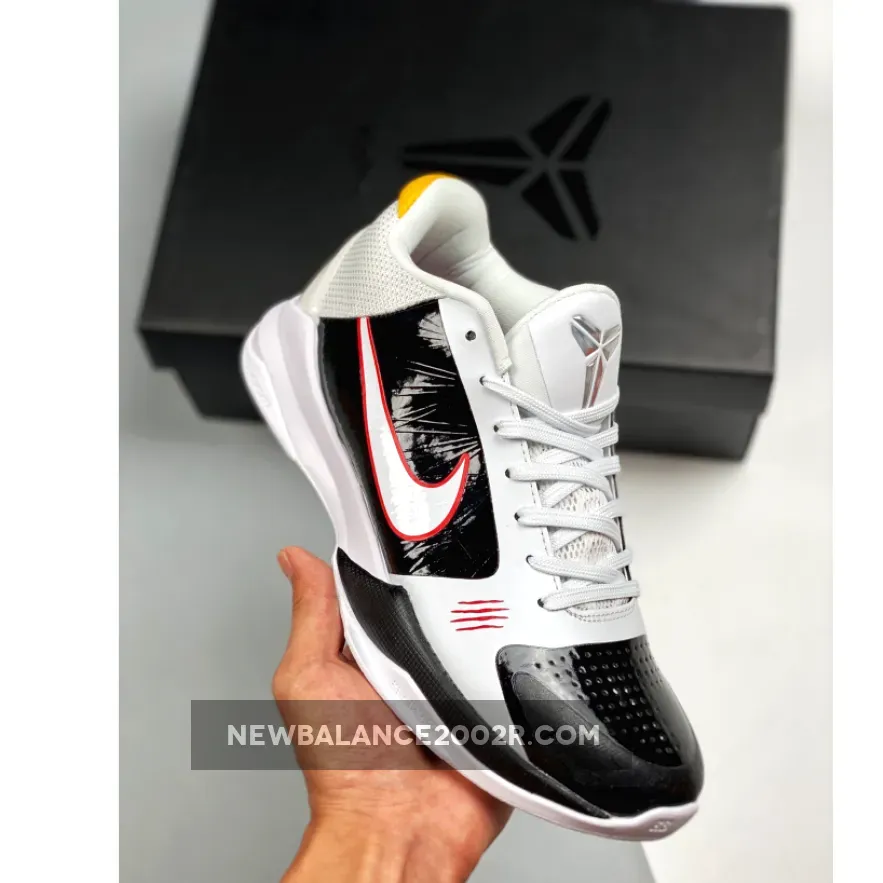 Nike Kobe 5 Protro 'Alternate Bruce Lee' White/Black-Comet Red #kobe 9 bruce lee