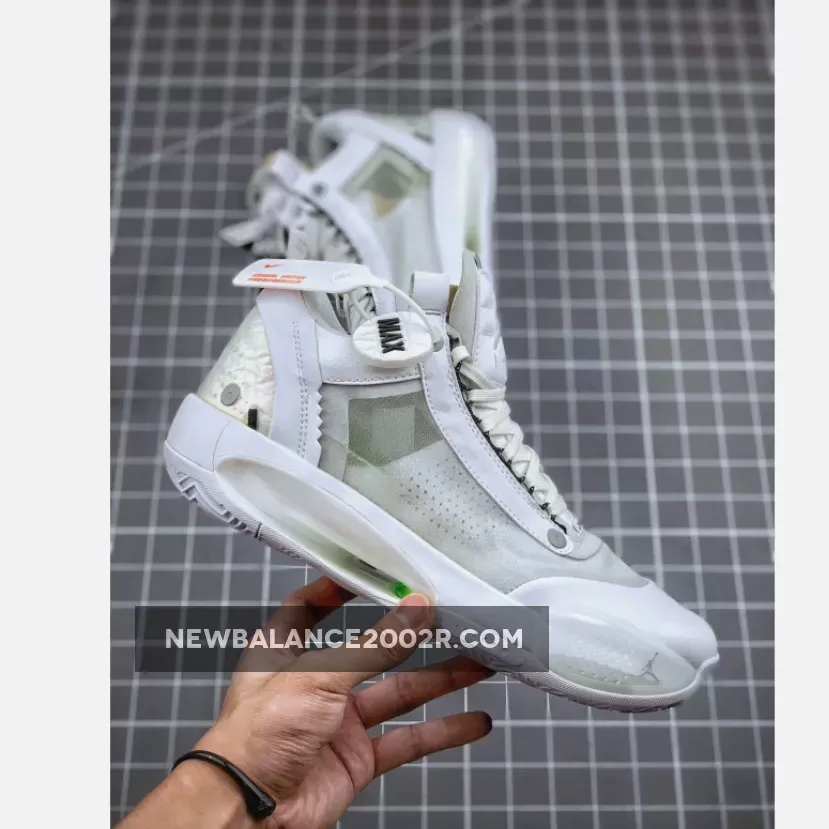 Air Jordan 34 Low 'Pure Money' White/Metallic Silver-Pure Platinum CU3473-100 Restock