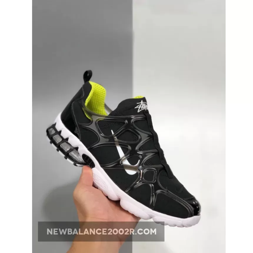 Stussy X Nike Air Zoom Spiridon KK Black/White-Bright Cactus CJ9918-001 To Buy