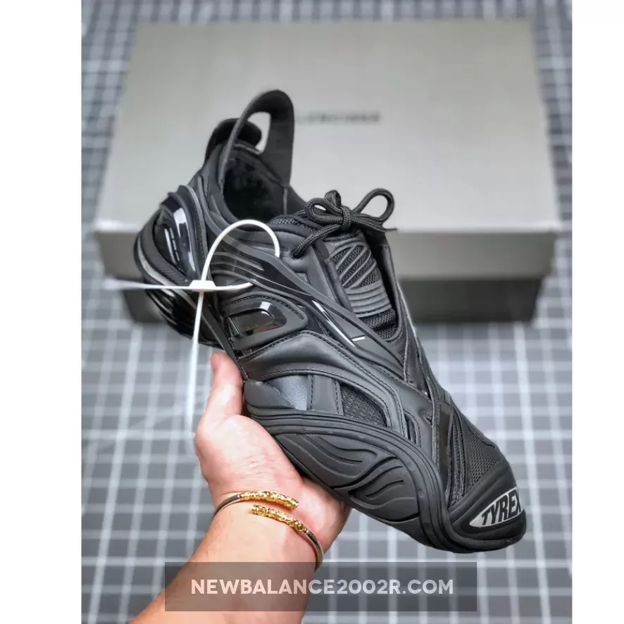 Balenciaga tyrex Rubber Sneaker Triple Black #balenciaga black rubber shoes