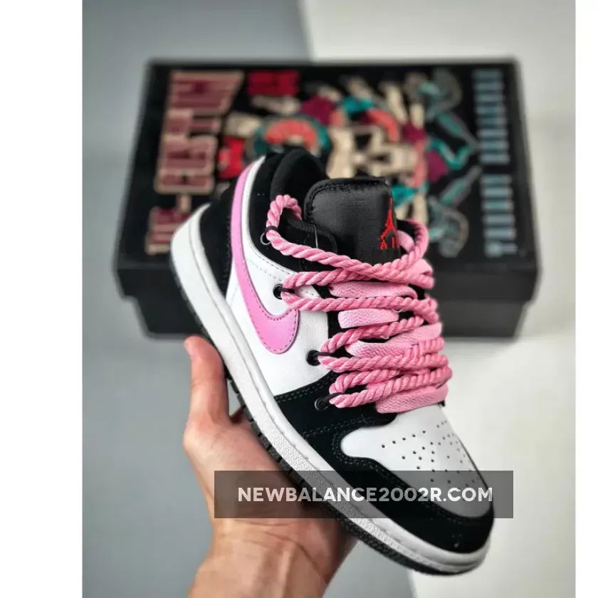 Air Jordan 1 Low White Black Pink Discount