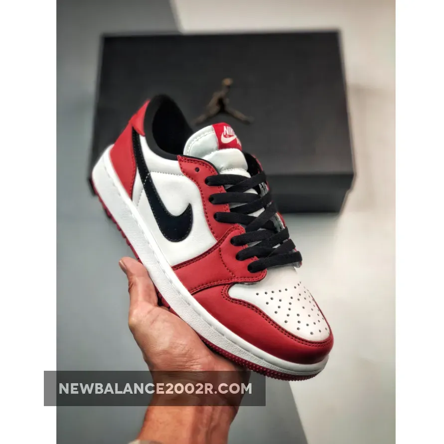 Air Jordan 1 Low Golf Chicago Varsity Red/Black-White jordan 1 golf shoes