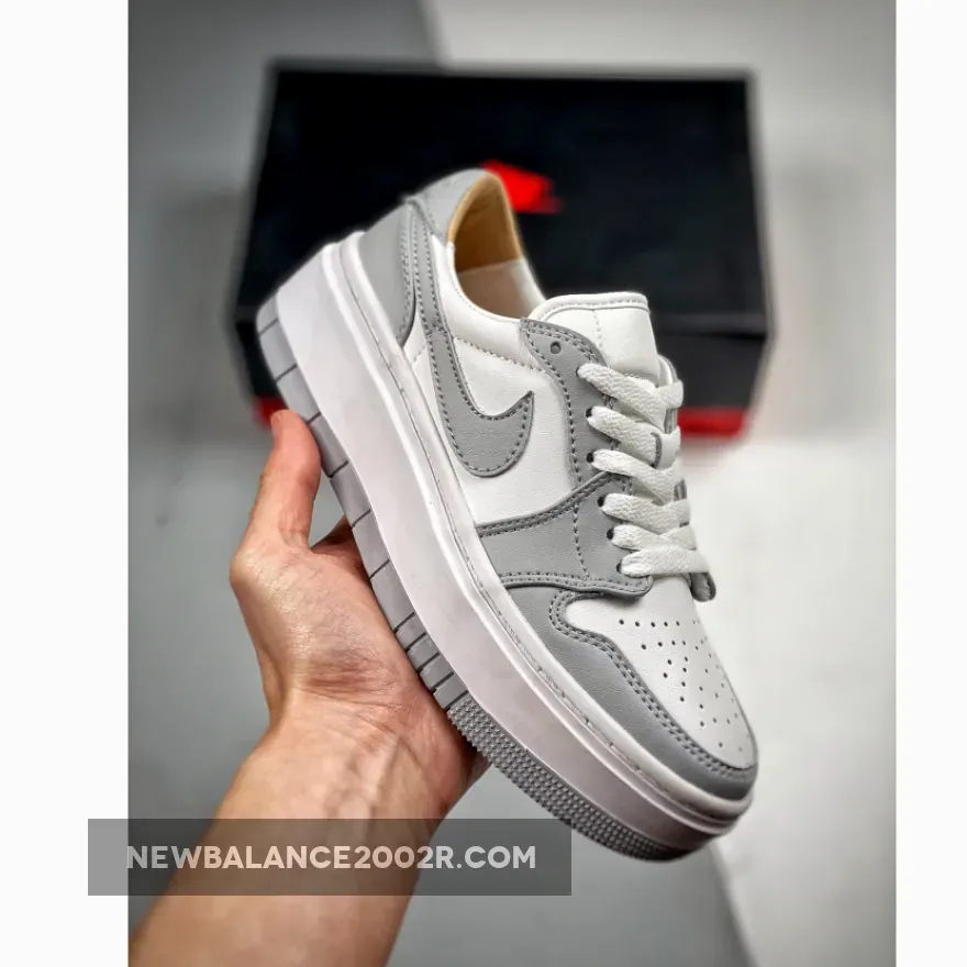 Women's Air Jordan 1 Low White Wolf Grey Stores / Air Jordan 1 LV8D Elevated White/Wolf Grey DH7004-100