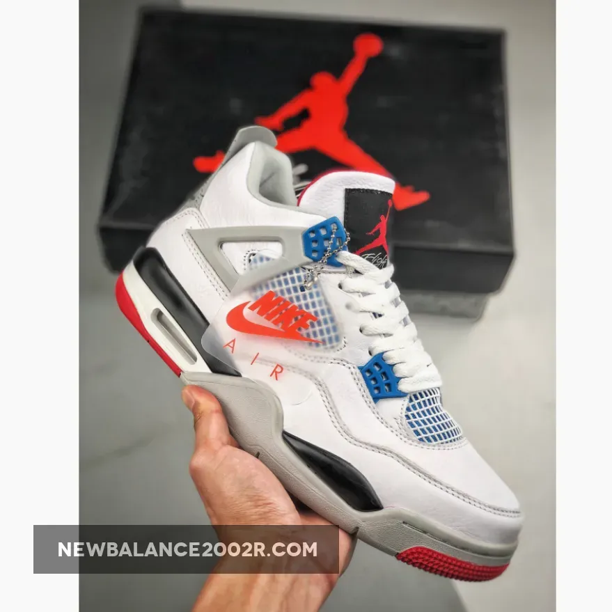 Air Jordan 4 SE 'What the 4' White/Military Blue-Fire Red-Tech Grey | jordan 3 military blue