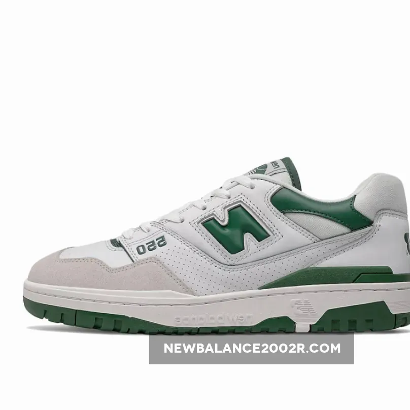 New Balance 550 White Green BB550WT1 - new balances green 550