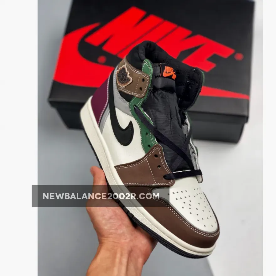 Air Jordan 1 High OG 'Hand Crafted' Black/Archaeo Brown-Dark Chocolate - chocolate brown tennis shoes