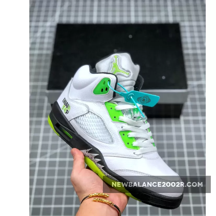Quai Jordan 5 Air Jordan V (5) Retro ‘Quai 54’ White/Black-Radiant Green