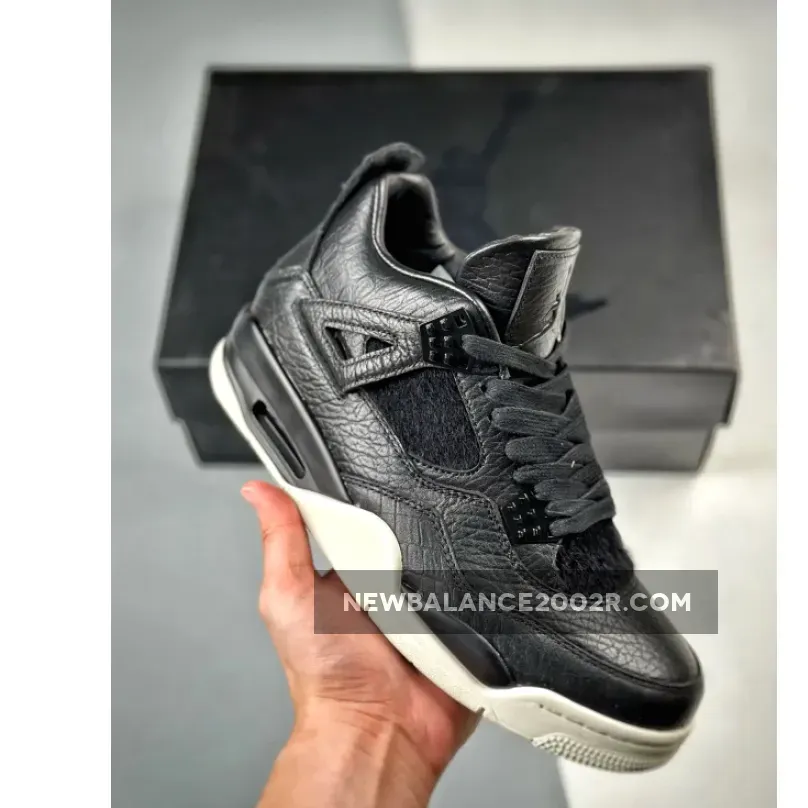 Pinnacle 4 / Air Jordan 4 Retro PRM Pony Hair Black 819139-010
