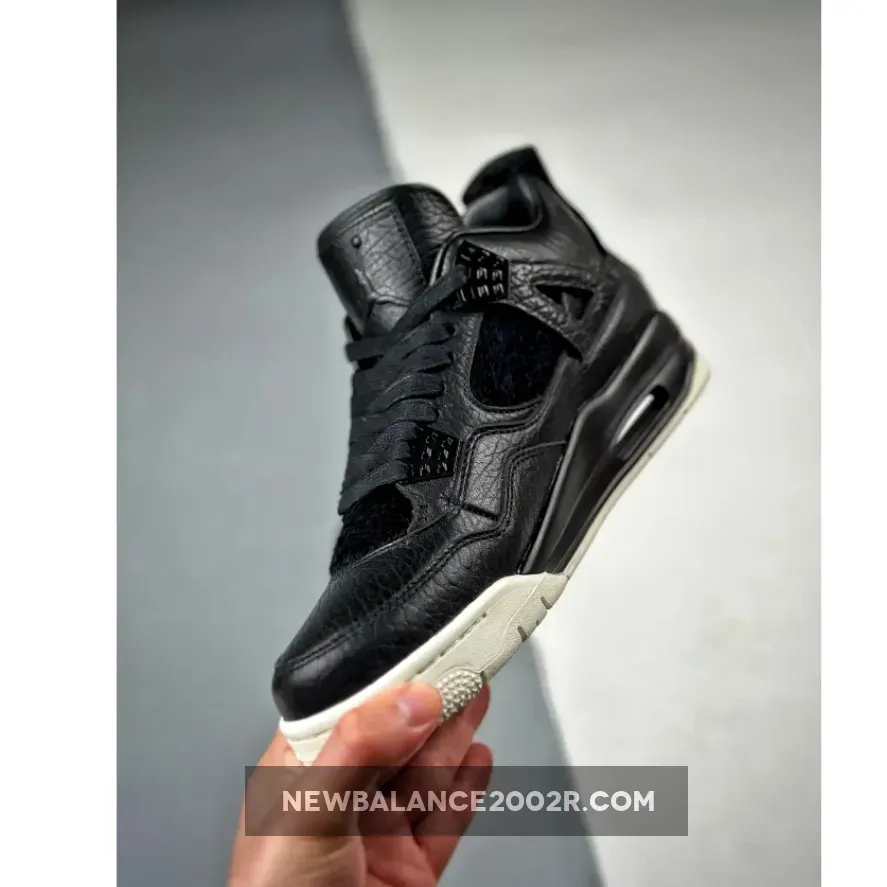 Pinnacle 4 / Air Jordan 4 Retro PRM Pony Hair Black 819139-010