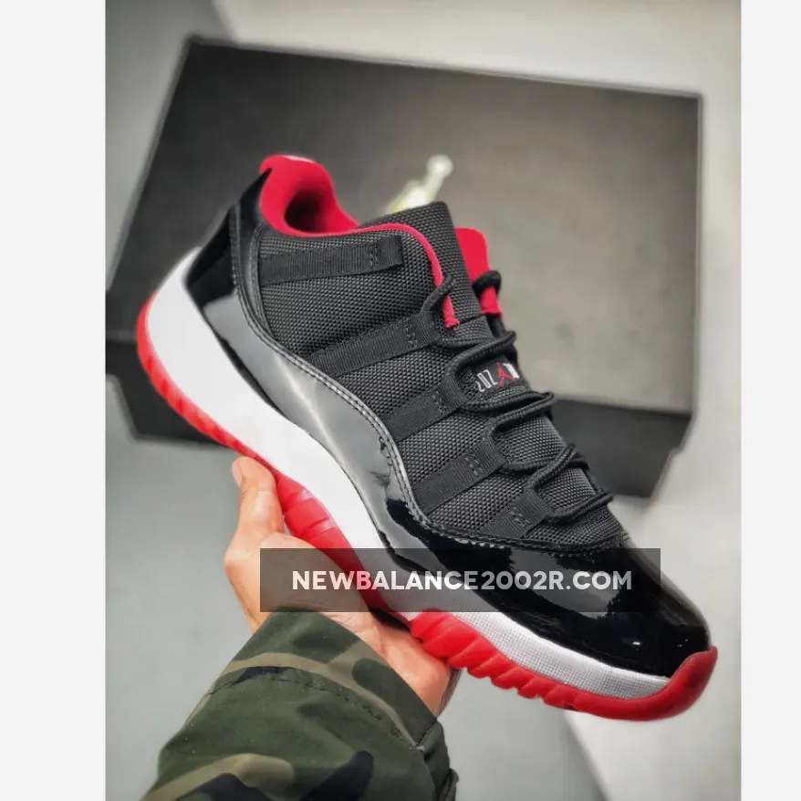 Air Jordan 11 Low "Bred" Black/True Red White / 11s 528895-012