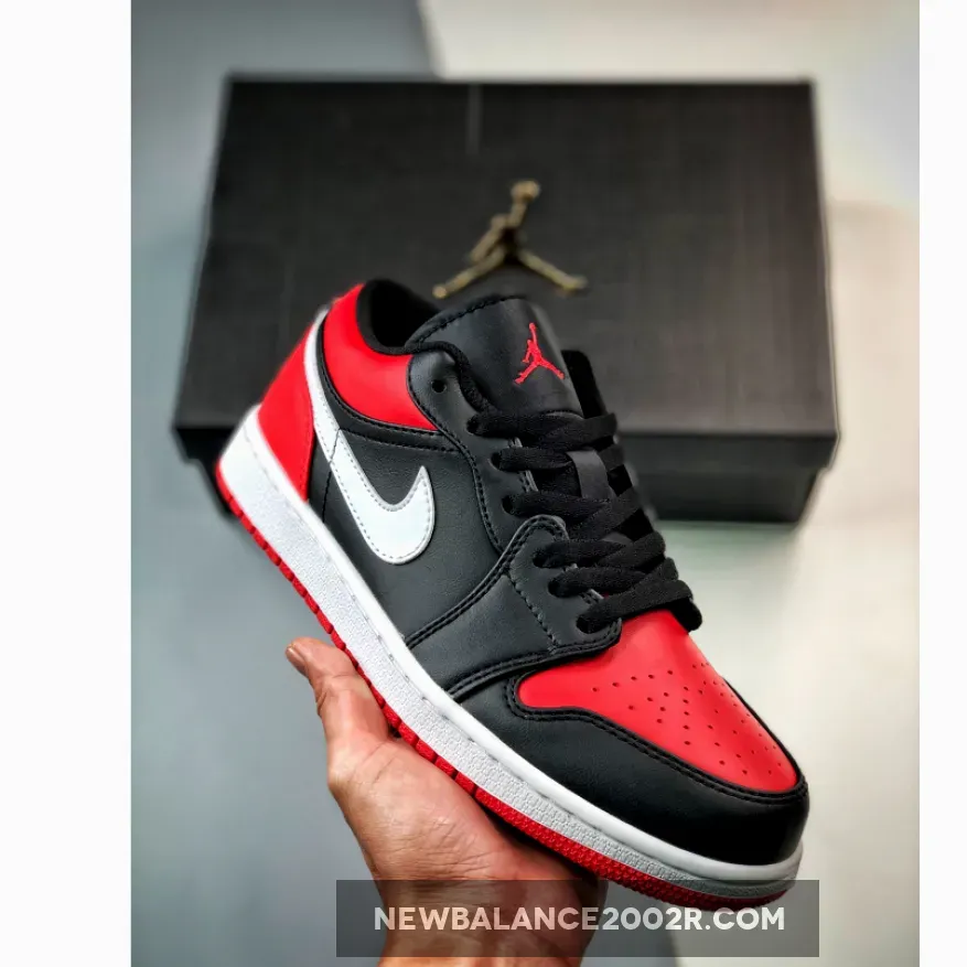Air Jordan 1 Low Alternate Bred Toe / Air Jordan 1 Low 'Alternate Bred Toe' Black/White/Gym Red 553558-066