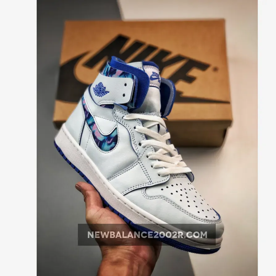Air Jordan 1 Zoom Comfort 25 Years in China White/Blue Jordan 1 China