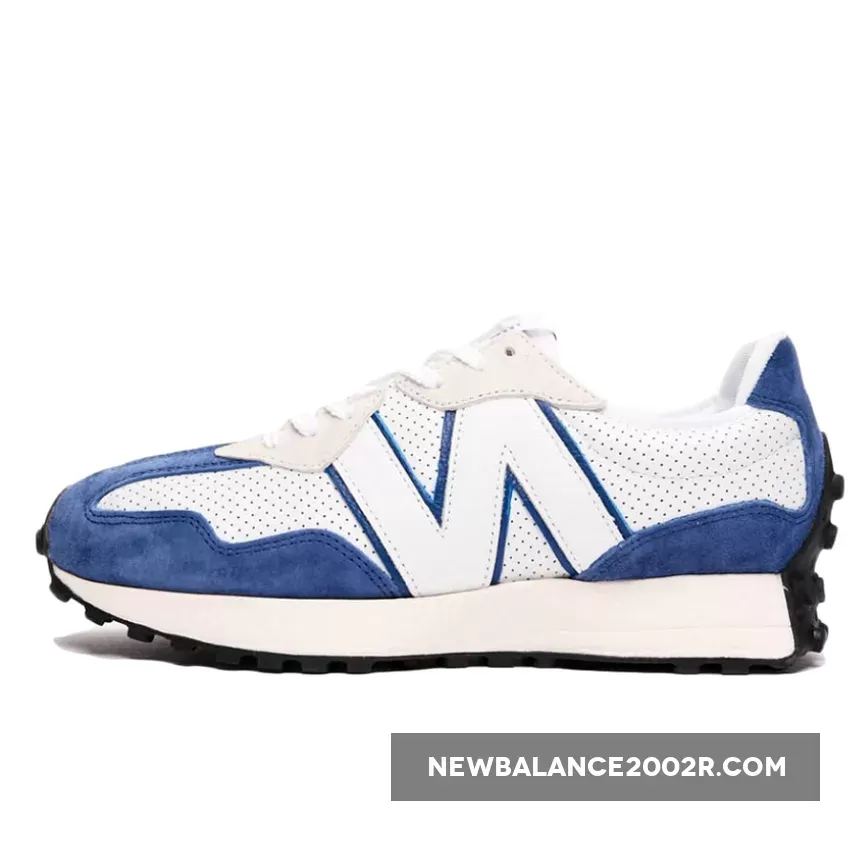 New Balance 327 Perforated Pack White Blue new balance 327 primary pack