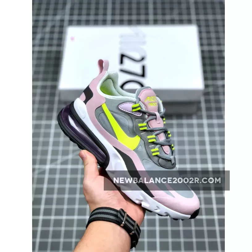 Nike Air Max 270 React GS Particle Grey/Lemon Venom BQ0103-010 New Releases