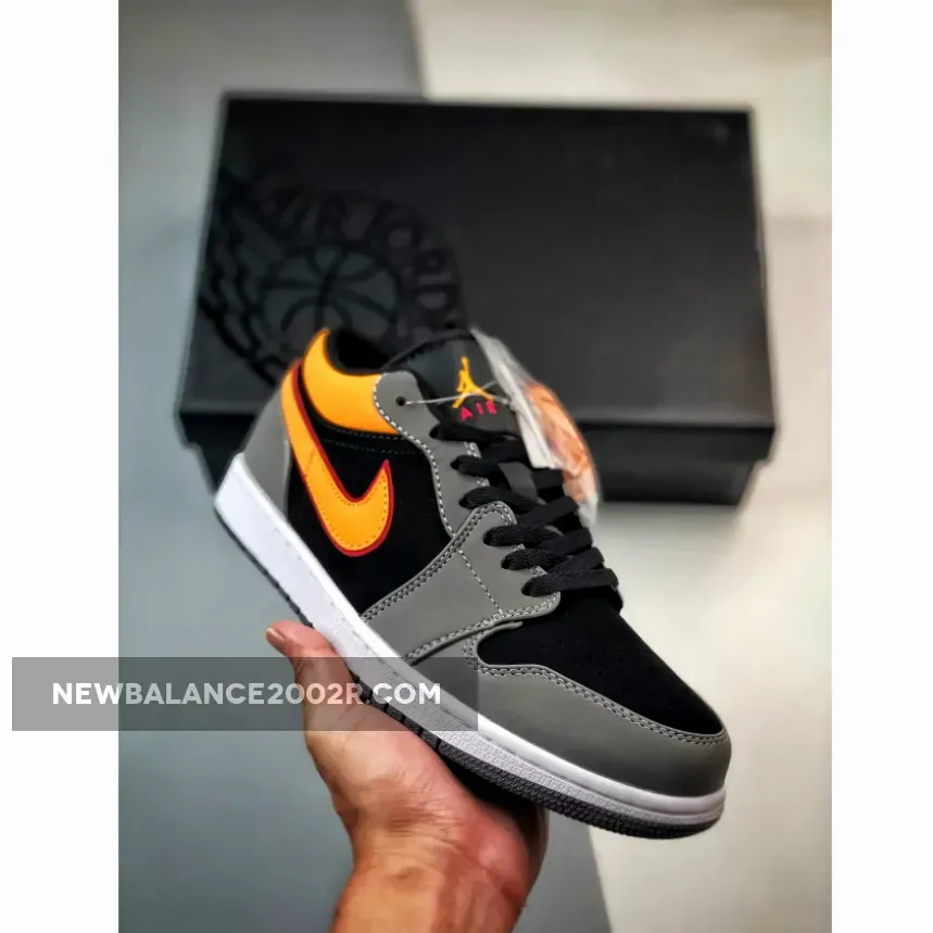 Air Jordan 1 Low Black Grey Orange | Black Jordans Discount