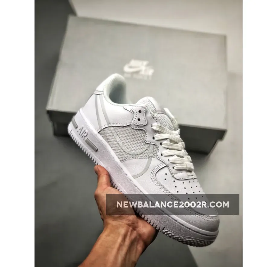 Nike Air Force 1 React D/MS/X in 'White/Pure Platinum' - nike air force 1 low react