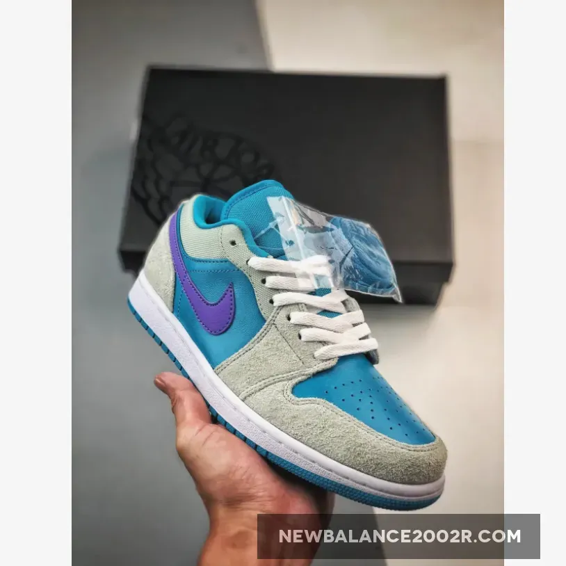 Air Jordan 1 Low 'Aquatone' Blue Grey Purple / Blue And Purple Jordan 1 DX4334-300
