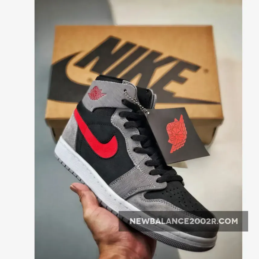 Air Jordan 1 High Zoom CMFT 2 Black/Fire Red-Cement Grey-White DV1307-060