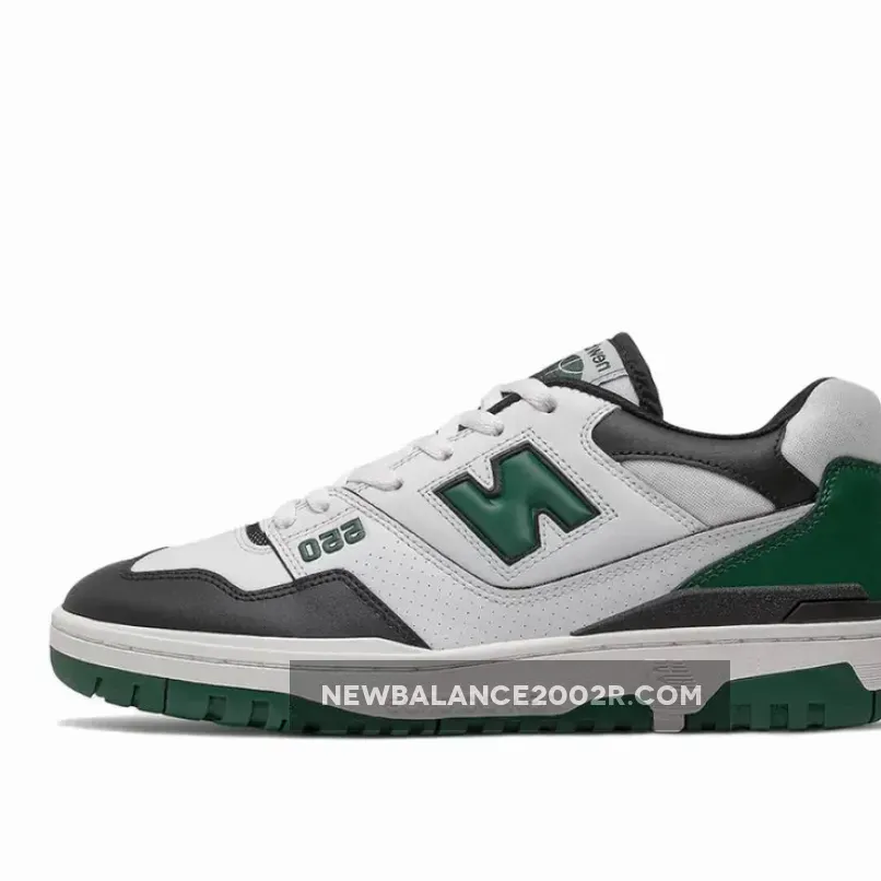 New Balance 550 White Green Black green black white