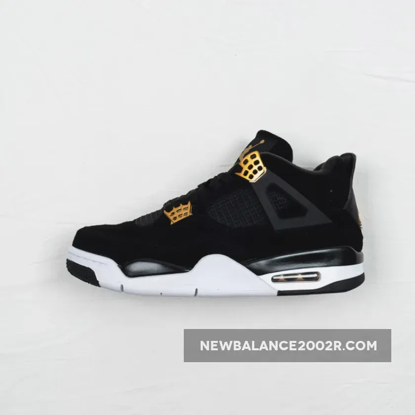 Air Jordan 4 'Royalty' Black/Metallic Gold-White - Gold Air Jordan 4 308497-032
