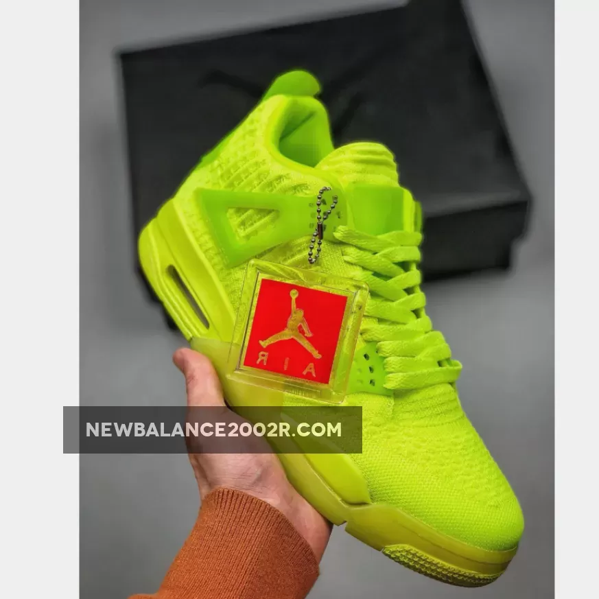 New Releases Flyknit 4s Jordan 4 Flyknit Volt AQ3559-700