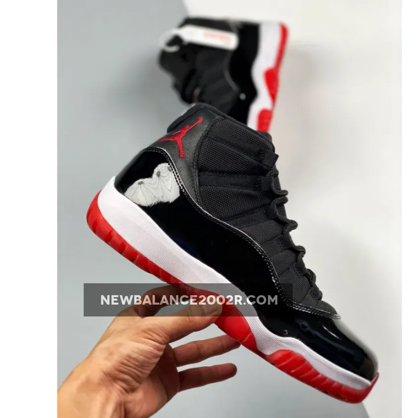 Nike Air Jordan 11 Retro 'Bred' 2019 Black/White/Varsity-Red Basketball Shoes 378037 061 AJ11 Sneakers - jordan bred retro 11