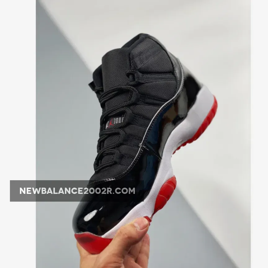 Nike Air Jordan 11 Retro 'Bred' 2019 Black/White/Varsity-Red Basketball Shoes 378037 061 AJ11 Sneakers - jordan bred retro 11
