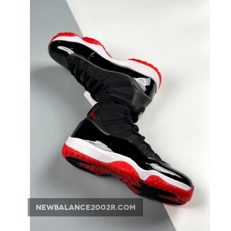 Nike Air Jordan 11 Retro 'Bred' 2019 Black/White/Varsity-Red Basketball Shoes 378037 061 AJ11 Sneakers - jordan bred retro 11