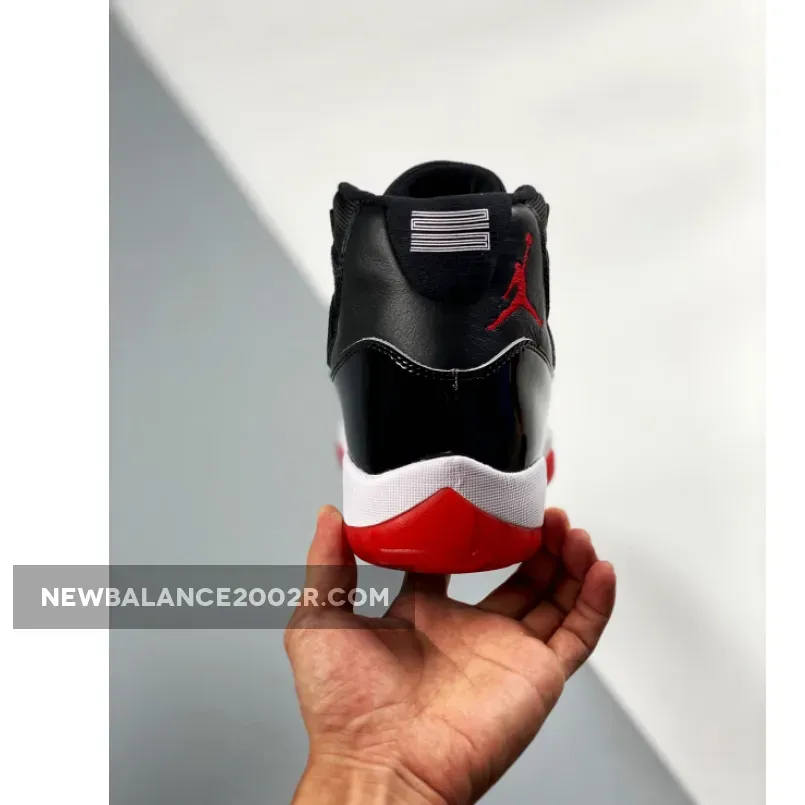 Nike Air Jordan 11 Retro 'Bred' 2019 Black/White/Varsity-Red Basketball Shoes 378037 061 AJ11 Sneakers - jordan bred retro 11
