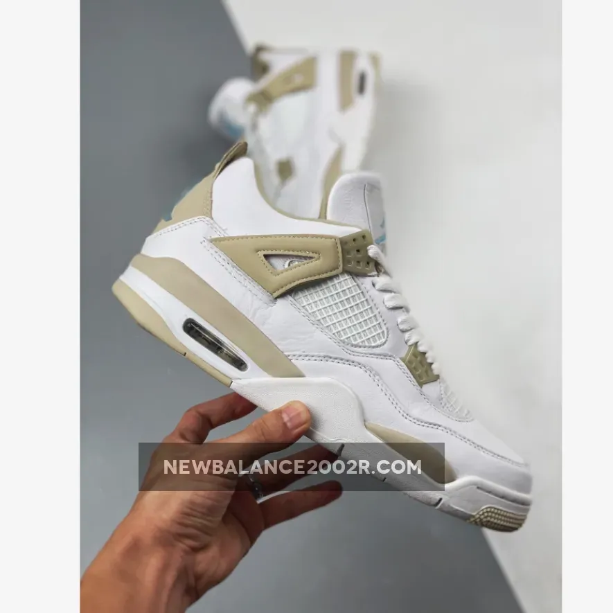 Air Jordan 4 Linen White/Boarder Blue-Light Sand 487724-118