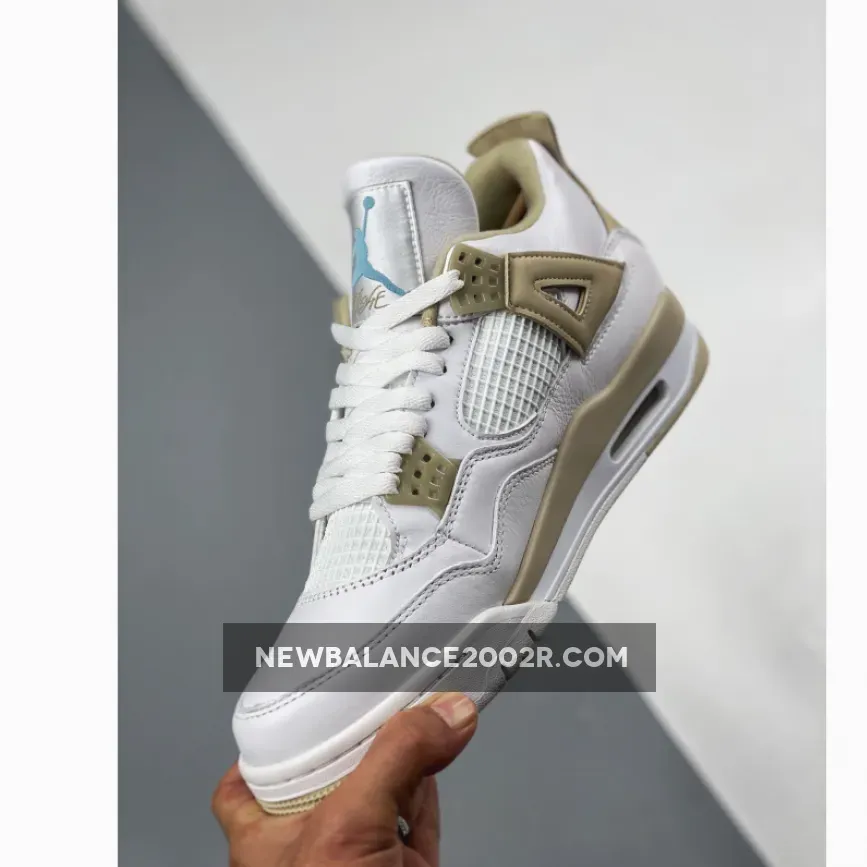 Air Jordan 4 Linen White/Boarder Blue-Light Sand 487724-118