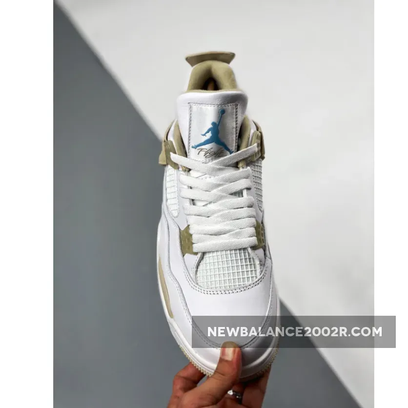 Air Jordan 4 Linen White/Boarder Blue-Light Sand 487724-118