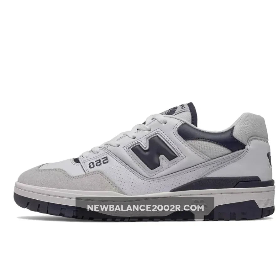 New Balance 550 White/Navy BB550WA1 #new balance 550 dark blue