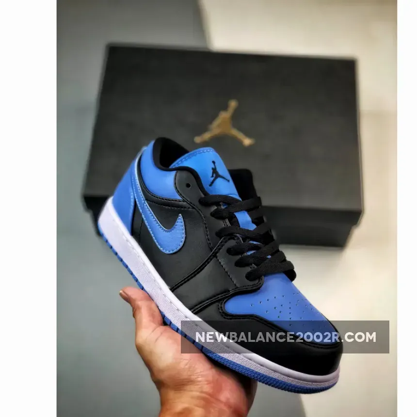 Air Jordan 1 Low Black/University Blue-White 553558-041