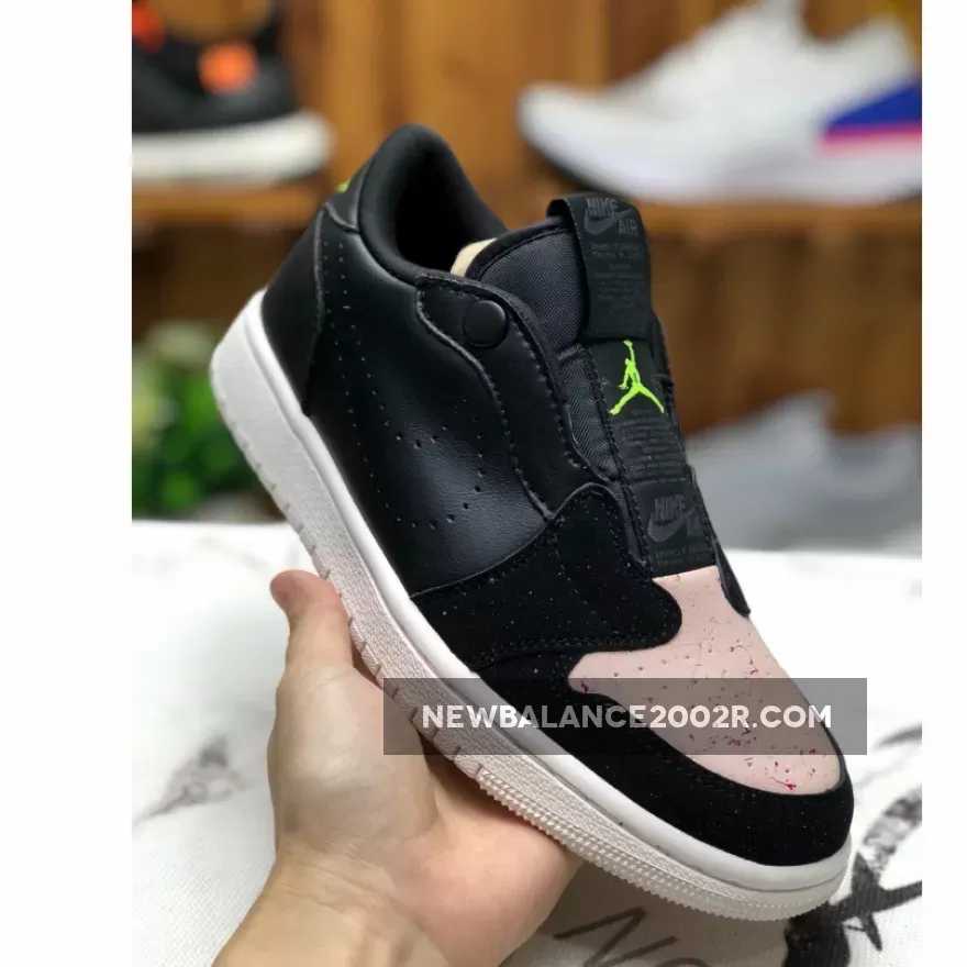 Air Jordan 1 Low Slip Black/Volt-Phantom-Silt Red Restock